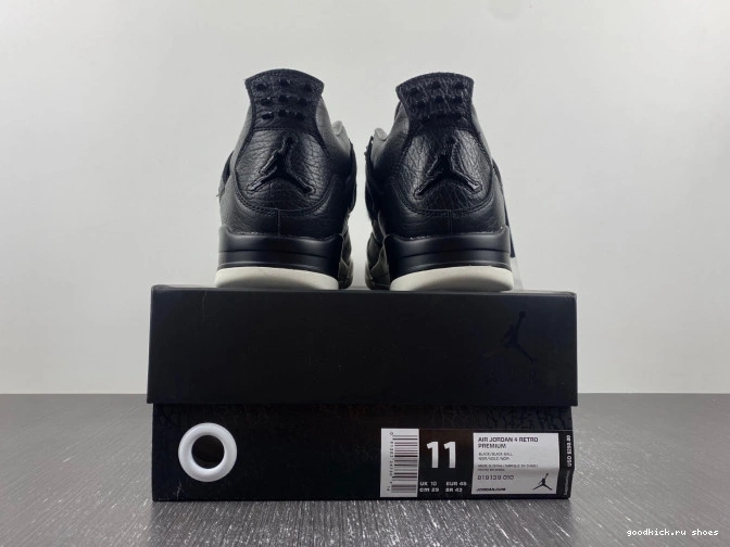 Cheap Jordan 819139-010 Black Hair Retro 4 Pony 0810